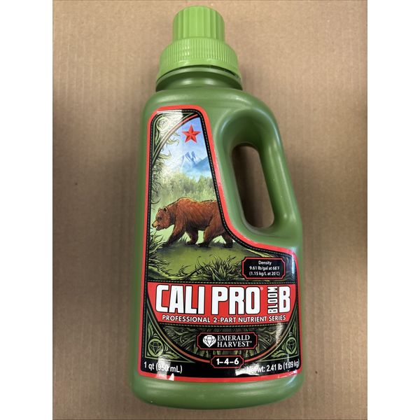 Emerald Harvest - Cali Pro Bloom B - Quart - Professional 2-Part Base Nutrient