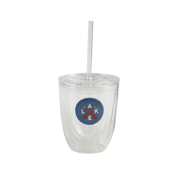Mud Pie Lake Emb Tumbler; 16 oz