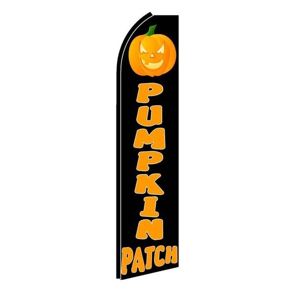 Pumpkin Patch Banner Flag Sign Only Orange Flutter Swooper Advertising 3’ Wide