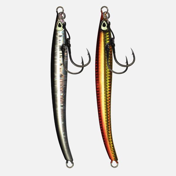 Sidewinder Loki Slow Pitch Jig Lure: Black/Silver: 200g