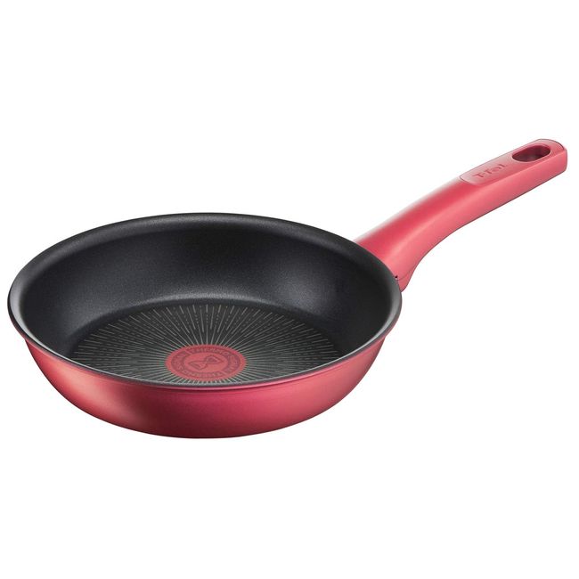 Tefal G26202 Frying Pan, 7.9 inches (20 cm), Compatible with Gas Fire, IH Rouge Unlimited Frying Pan, Non-Stick, Red