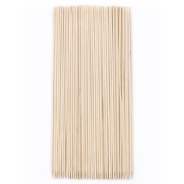 HTB HTB-BS25 Round Hard Sterile Bamboo Skewers, 9.8 inches (25 cm), 100 Pieces, For Outdoor Activities, Barbecue Skewers, Camping, Gourmet, Grilled Skewers, Home Parties, Cookware, Kitchen Tools,