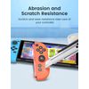 WEOTOO Protective Case Compatible with Nintendo Switch 2 Joycon(2025), Soft Slicone Grips Shell for Switch 2 Controller Cover, Shockproof, Scratch-Resistant, Ergonomic Design-Blue&Orange