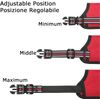 HEELE Dog Harness Medium No pull Vest Harness Adjustable Reflective and Durable for Outdoor Training, Red, M