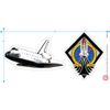 Popfunk NASA Space Shuttle Atlantis STS-135 Collectible Stickers