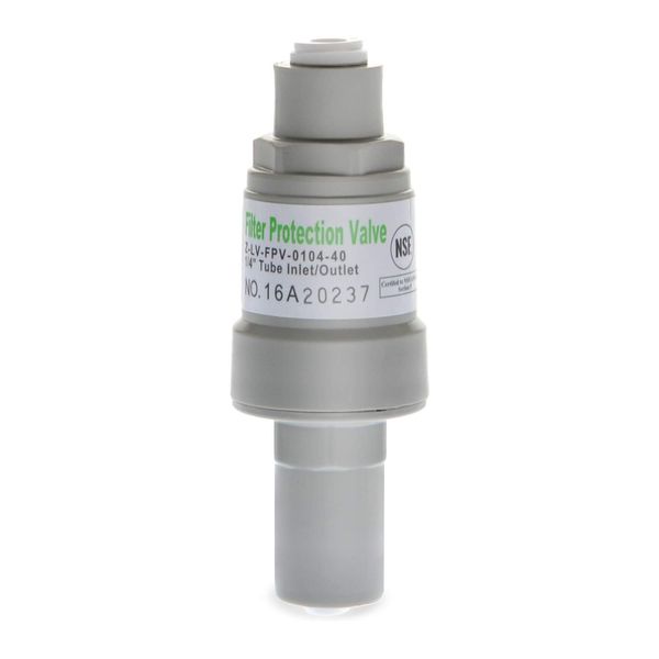 iSpring 14702 APR40 Pressure Regulator Filter Protection Valve with 1/4" Quick Connect, 40 Psi, white