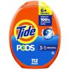 Tide Pods Laundry Detergent Pacs 112 Count Powerful Clean Stain Remover
