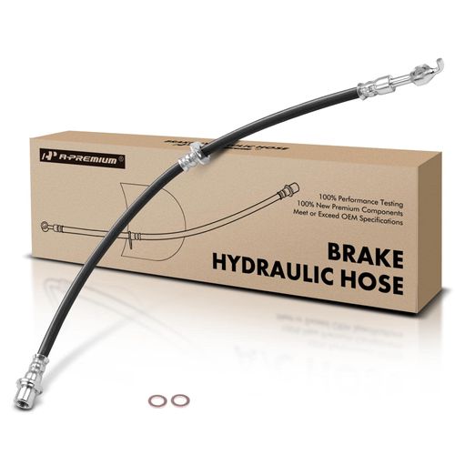 A-Premium Front Driver Brake Hydraulic Hose Compatible with Select Toyota Models - Highlander 2001 2002 2003 2004 - Replace# 9094702C60