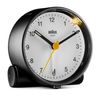 BRAUN/Brown BC01BW Clock Alarm Clock Black White, Black, Minimalist