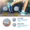 Tuli's Classic Gel Heel Cups, Cushion Insert for Shock Absorption and Plantar Fasciitis and Heel Pain Relief, Made in the USA, 1 Pair, Large