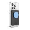 White Blue Polka Dot Pattern Cute Minimalist Graphic PopSockets PopWallet for MagSafe