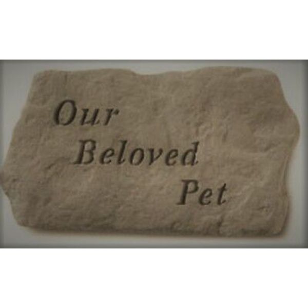 Our Beloved Pet  Kay Berry Decorative Garden Stone Gray