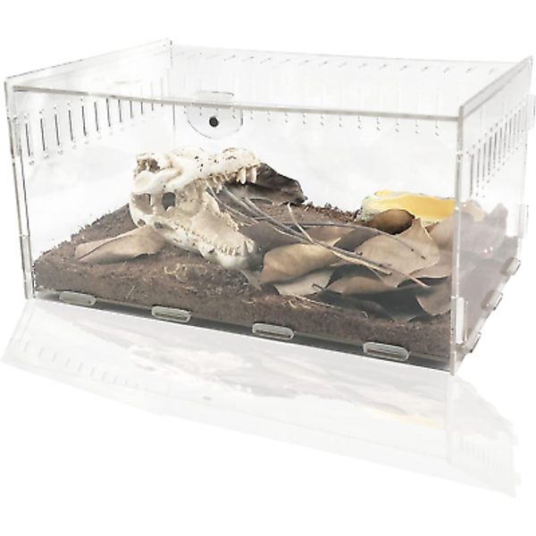 Magnetic Acrylic Reptile Cage,Transparent Enclosure Reptile Breeding Box,Breedin