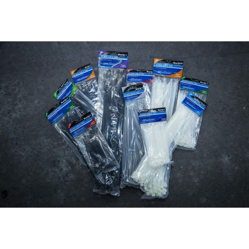 Blue Spot Tools 40057 200mm Cable Tie Set - Black (100 Pieces)