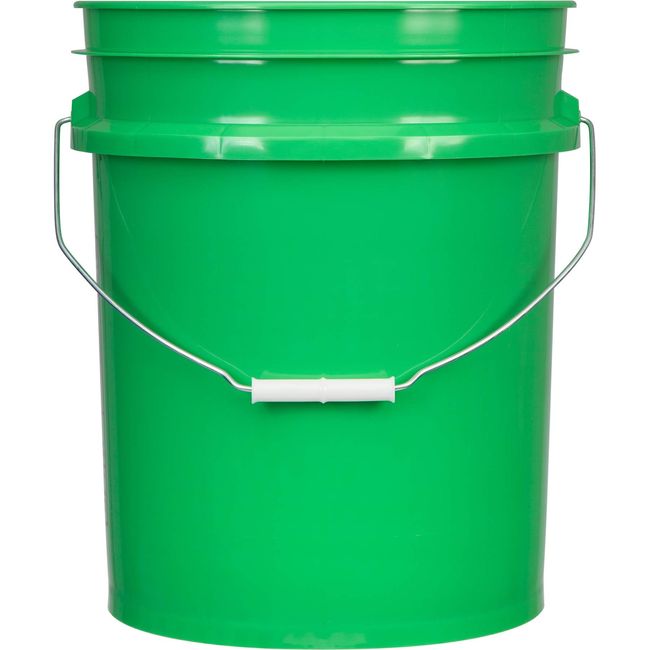 6 Gallon Food Grade BPA Free Buckets Pails with Screw on gasket lids (Pack  of 2)