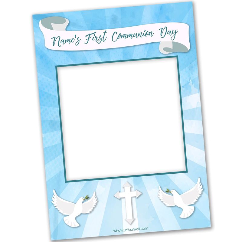 Personalised First Holy Communion Selfie Frame | Communion Decoration ...