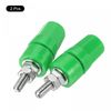 sourcing map Terminal Binding Post Amplifier Terminal Connector Banana Plug Jack Speaker Green 2 Pack