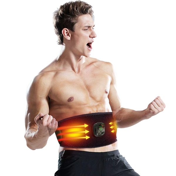 EMS Abdominal Belt, Muscle Training, Abdominal Pad Heating Function, No Gel Sheets Required, Muscle Stimulation, Rechargeable, Unisex, Japanese Instruction Manual (English Language Not Guaranteed)