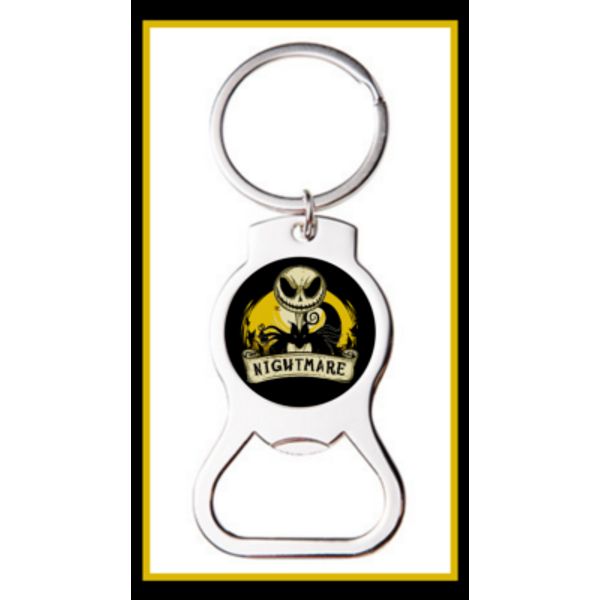 JACK SKELLINGTON NIGHTMARE CUSTOM BOTTLE OPENER KEYCHAIN - STOCKING STUFFER