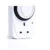 Mr Gadget Solution® 24 Hour Plug-In Mechanical Timer 16a Grounded Plug Timer Switch Socket Uk 220v-240v