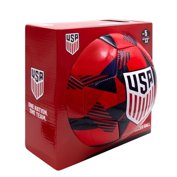 Icon Sports Official Licensed U.S. Soccer Ball - Red Prism