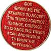 RecoveryChip 10 Year AA Medallion Reflex Red Gold Plated Chip