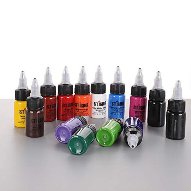 STIGMA 15 ml 1/2oz 14 Bottles Tattoo Ink Set – Stigma Tattoo Supply