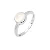 Elli Ring Damen Elegant mit Mondstein in 925 Sterling Silber