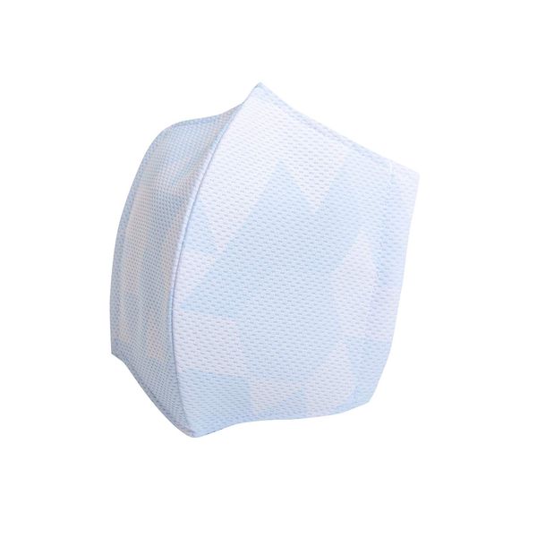 Reward AC106 Sky Blue M, Made in Japan, Summer Cool Mask, Washable 3D Cloth Mask Made by Baseball Uniform Maker, Mesh Back Material, Silver Ion Effect (Odor Resistant, Antibacterial), Made in Japan (Hamamatsu Factory)