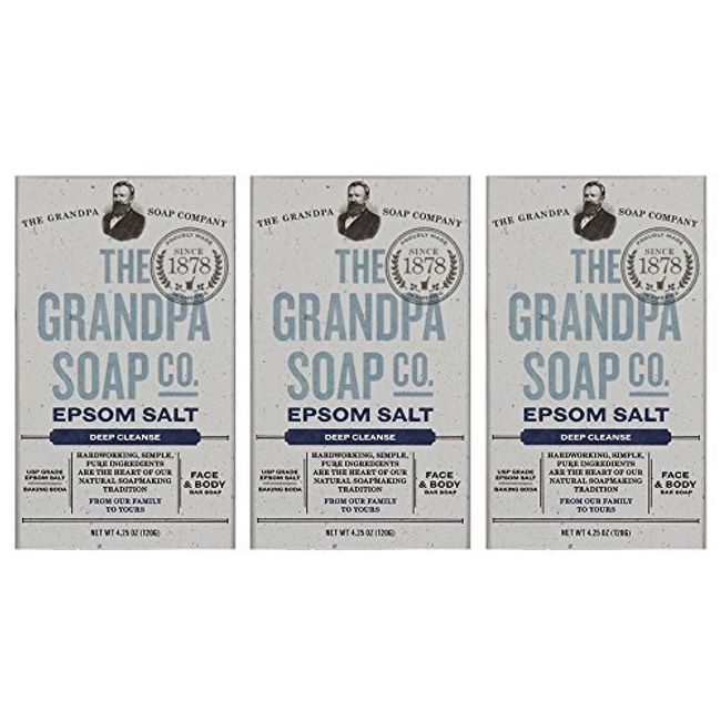 Pine Tar Bar Soap by The Grandpa Soap Company | The Original Wonder Soap |  3-in-1 Cleanser, Deodorizer & Moisturizer | 4.25 Oz.