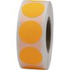 Fluorescent Orange Color Coding Dot Labels 19.1 mm 0.75 Inch Round 500 Count