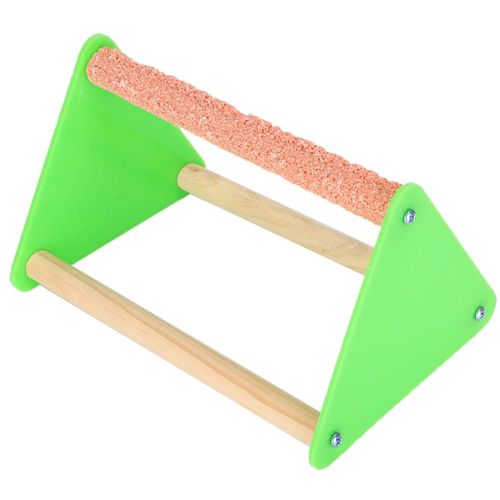 Jeanoko Pack of 1 Parrot Frosted Stick Triangle Stand Perch Parrot Stand, Portable Bird Training Stand,Triangle Bird Perch Triangle,6.9in Length 4.3in Height
