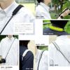 Mobile Plus 100063756 Shoulder Strap, Fall Prevention, Camera Strap, Paracord Strap, Simple, Stylish, Gift, Gift, multicolor (gray / white)
