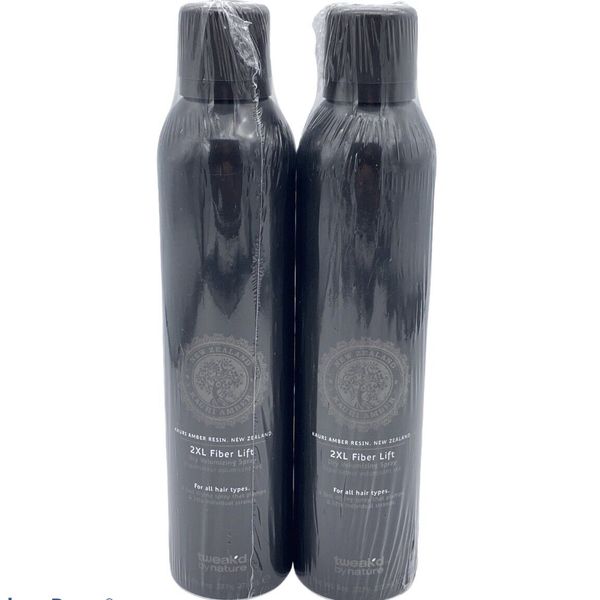 Tweak'd by Nature 2XL FIBER LIFT Dry Volumizing Spray Kauri Amber Resin - 2 PACK