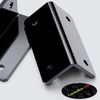 4 x Angled L Brackets, Polished Black Acrylic + 20x M5 Bolts, Right Angle Bracket, Corner