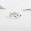 SNORSO Women's S925 Sterling Silver Thumb Ring Celtic Knot Adjustable Open Ring