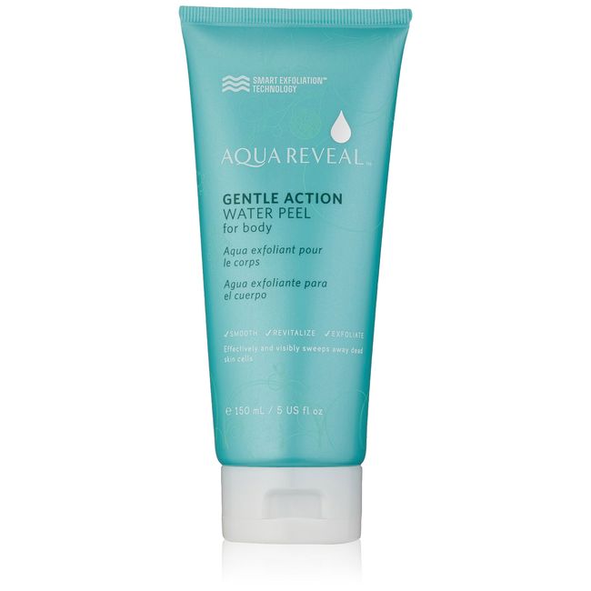 Aquareveal Gentle Action Water Peel for Body , exfoliator for feet, elbows, knees, hands, keratosis pilaris ,5 Fl Oz