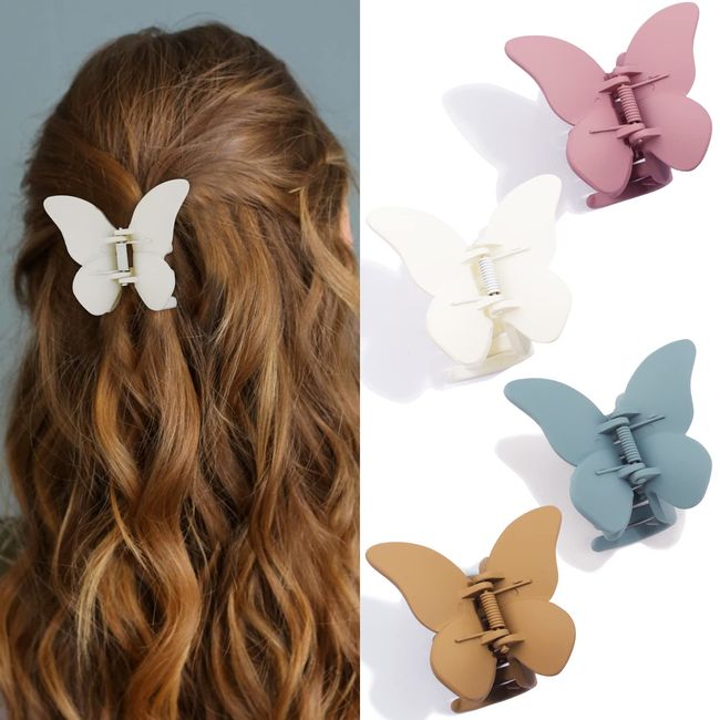 CHANACO Butterfly Hair Clips for Women Butterfly Claw Clips for Thin Hair Butterfly Clips Hair Clips for Girls Small Hair Clips Cute Hair Clips Coquette Accessories Hair Accessories for Women