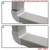 Kair 90 Degree Vertical Elbow Bend 110mm x 54mm - 4 x 2 inch Rectangular Plastic Ducting