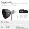 SMALLRIG Mini Parabolic Softbox RA-D30 29cm Quick Release, Compatible with SmallRig RC 60B COB LED Video Light - 4358