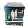 NEW Ecosmart 40W Daylight Dimmable E12 Candelabra Base LED Glass Bulb 12 Count