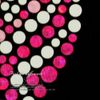 [supanguru] Sequin Motif (Pink Zebra Pattern: Heart) Iron Safe – Small