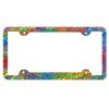 Peace Sign License Plate Frame with Custom Background Options