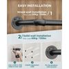 OROPY Industrial Pipe Clothes Rack 38.4", Heavy Duty Detachable Wall Mounted