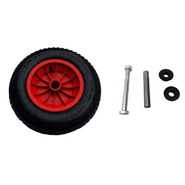 14" REPLACEMENT PNEUMATIC WHEELBARROW WHEEL 3.50/4.00-8 (130MM AXLE SET)