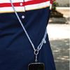 XIMAND Universal Phone Lanyard Adjustable Strap Tether with Ultra Thin Patch Anchor Outdoor Climbing Hook - Grey
