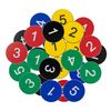 Plastic Number Tags Engraved No Hole (1-200, Red)