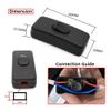 Cablecc Switch Universal Breaker 303 Switch Cable Inline On/Off Switch DPST Control Locker for Bedroom Table Lamp Desk Light Strip