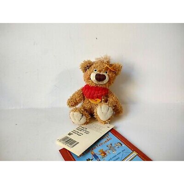 Steiff stuffed keychain clip teddy bear w/ tags 014475