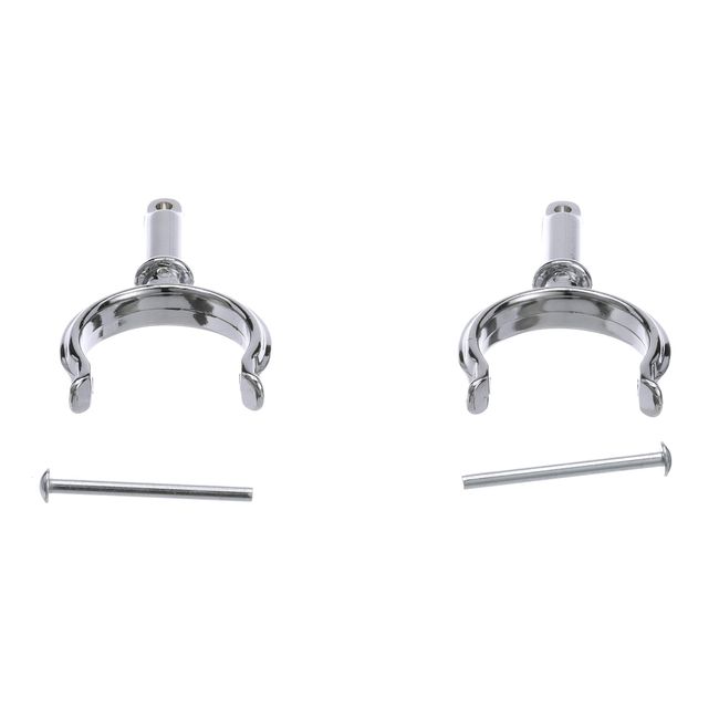 Seachoice 70501 Top-Mount Rowlock Horns Set – Chrome-Plated Zinc – Includes 2 Rowlocks with Locking Pins